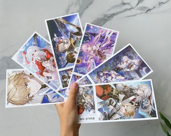 Honkai: Star Rail Post Card 30pcs Set, Art Print Silver Wolf Bailu, March 7th, Seele, Kafka, Gepard, Herta, Dan Heng, Bronya, Tingyun