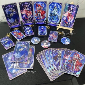 Honkai: Star Rail Fable of the Stars Art Print - Standee, Holographic Card, Keychain, Badge Argenti, Dr Ratio, Sparkle, Jingliu, Black Swan