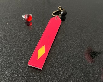 Honkai: Star Rail Blade Earrings for Cosplay * A Pair Pushback / Clip-On, Blade Cosplay Accessory