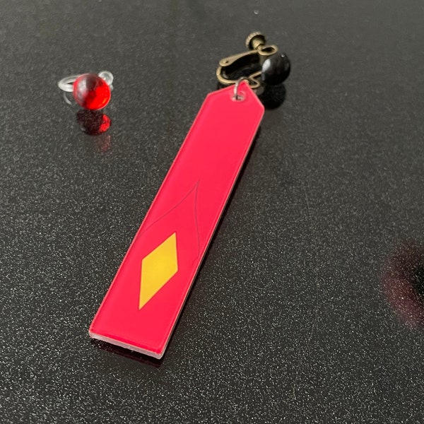 Honkai: Star Rail Blade Earrings for Cosplay * A Pair Pushback / Clip-On, Blade Cosplay Accessory