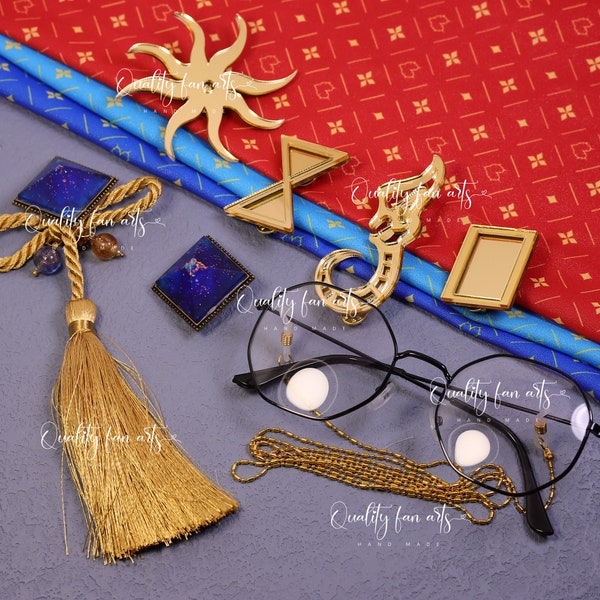 Ike Cosplay Accessories Earrings, Cloth, Eyeglasses Chain