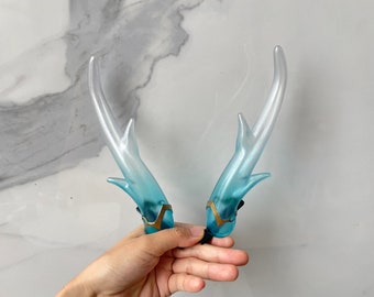 Honkai: Star Rail Dan Heng Imbibitor Lunae Horn Clips for Cosplay, Cold Dragon Young YinYve Dan Heng Cosplay Accessory 丹恒 タンコウ