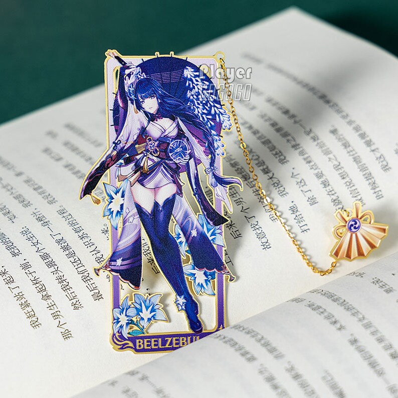 Original Genshin Impact Raiden Shogun Bookmark Gift Set Etsy Canada