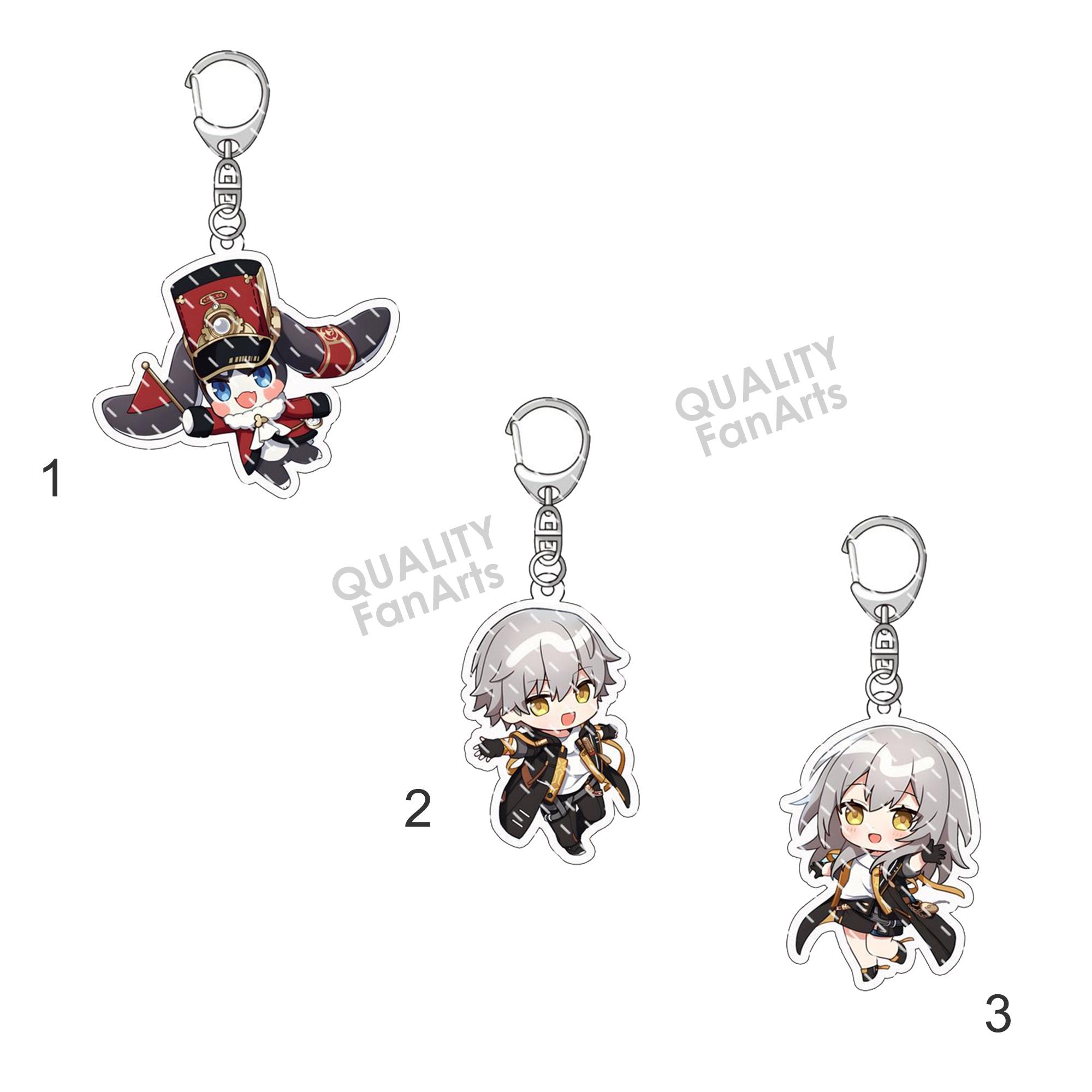 Honkai: Star Rail Acrylic Keychain Cute Honkai Star Rail - Etsy