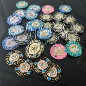 Honkai: Star Rail Aventurine Coin / Enamel Pin, Aventurine Cosplay Accessory 砂金 アベンチュリン