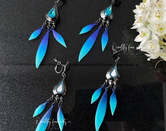 Honkai: Star Rail Aventurine Earring Pushback / Clip On * Single One / A Pair, Aventurine Cosplay Accessory 砂金 アベンチュリン