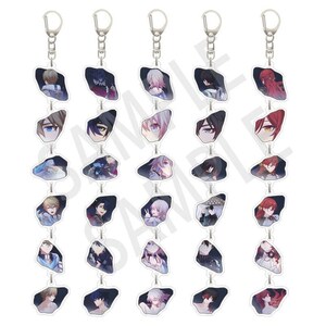 Honkai: Star Rail Acrylic Keychains With Multiple Charms of Arlam, Asta, Himeko, Herta, Dan Heng, March 7th, Kafka, Clara image 3