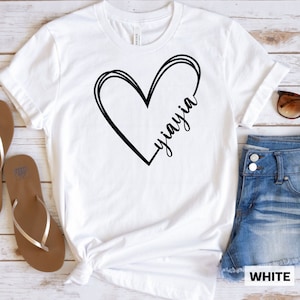 Yiayia Gifts, Yiayia Heart Shirt Gift For Greek Grandma, Cozy Greek Grandma Gift, Cute Grandmother Apparel, Shirt For Grandma, Yiayia TShirt