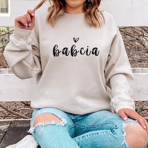 Babcia Sweatshirt, Polish Grandma Gift, Babcia Hoodie for Women, Cozy Polish Family Shirt, Gift for Babcia, Polish Pregnancy Announcement