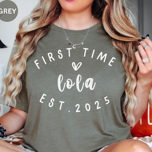 Lola Filipino Grandma Shirt: Pregnancy Reveal Gift, First Time Lola Est 2025