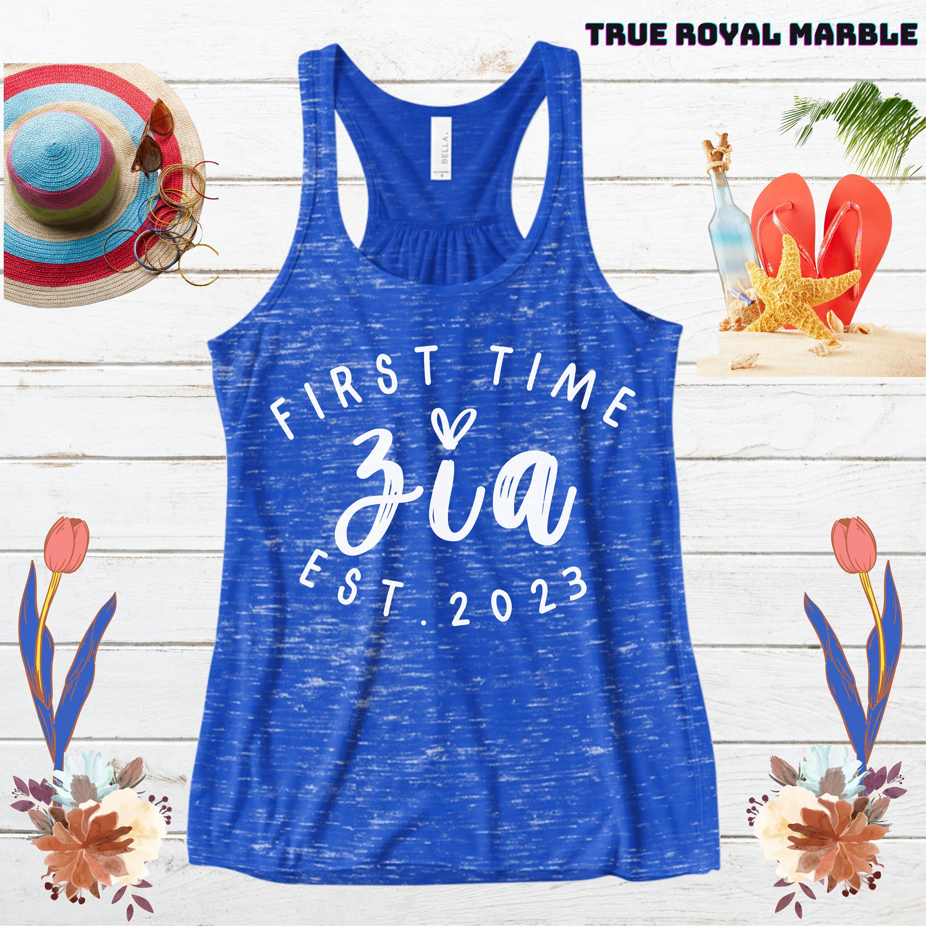 Zia Gifts for Aunt, Zia Tank, Zia Est 2023 Top for Italian Aunt