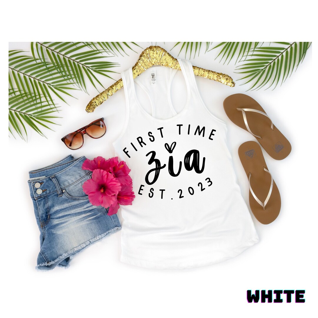 Zia Gifts for Aunt, Zia Tank, Zia Est 2023 Top for Italian Aunt