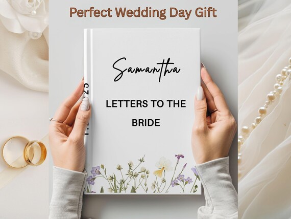 Custom Letters to the Bride Journal, Personalized Bride Wedding Book: Bridal Shower Keepsake
