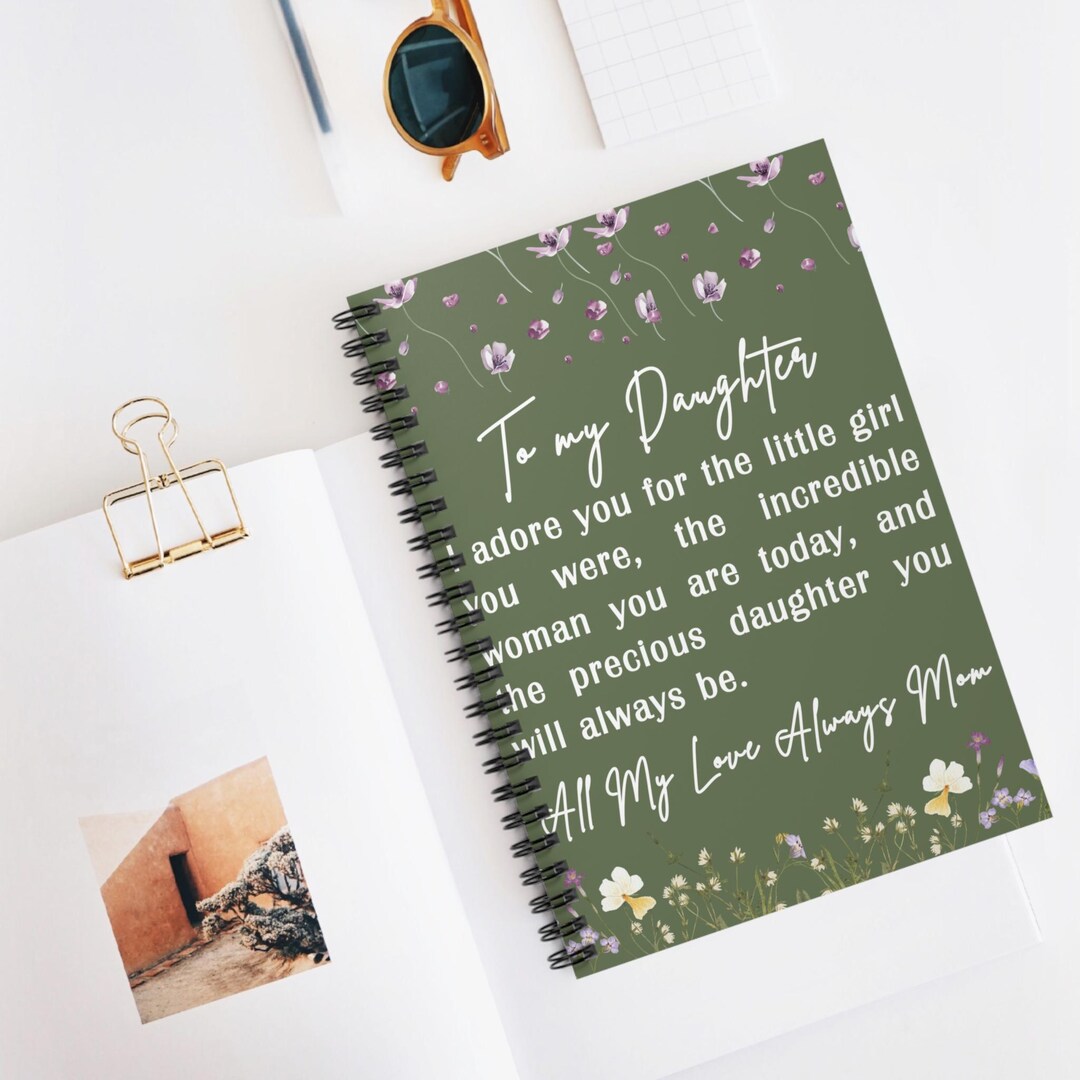 Mom Notebook Design Custom Daughter Notebook From Mom, Love Always Mom Meaningful Gift ...