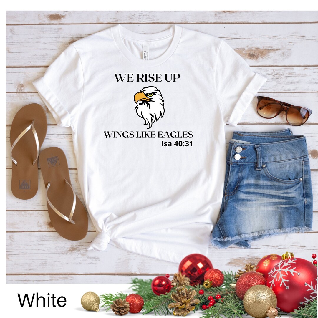We Rise up Wings Like Eagles Isa 4031 Bible Verse Christian Etsy