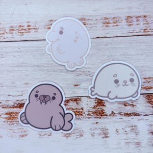 Blubber Buddies Sticker Pack - Aufkleber, Meerestiere, Wassertiere, niedliche Aufkleber, Ozean, Leben am Meer, Unterwassermagie