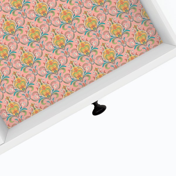 Blooming Apricot | Drawer Liner | Shelf Liner | Contact Paper | Home Decor | Peel and Stick | Adhesive & Non Adhesive