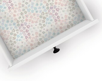 Rosy Outlook | Drawer Liner | Floral Design | Shelf Liner | Contact Paper | Home Decor | Peel and Stick | Adhesive & Non Adhesive