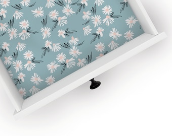 Anzo | Drawer Liner | Floral Design | Shelf Liner | Contact Paper | Home Decor | Peel and Stick | Adhesive & Non Adhesive