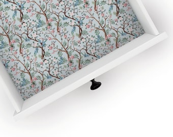 Flowers in Your Hair | Drawer Liner | Floral Design | Shelf Liner | Contact Paper | Home Decor | Peel and Stick | Adhesive & Non Adhesive