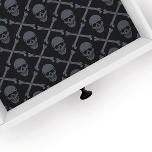 Crossbones | Drawer Liner | Halloween Design | Shelf Liner | Contact Paper | Home Decor | Peel and Stick | Adhesive & Non Adhesive