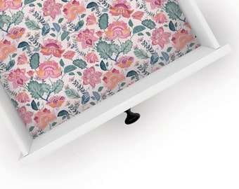 Faye's Flower | Floral Design | Drawer Liner | Shelf Liner | Contact Paper | Home Decor | Peel and Stick | Adhesive & Non Adhesive