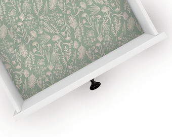 Bed of Blossoms | Drawer Liner | Floral Design | Shelf Liner | Contact Paper | Home Decor | Peel and Stick | Adhesive & Non Adhesive