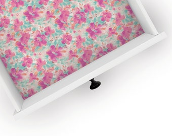 Sutton | Drawer Liner | Floral Design | Shelf Liner | Contact Paper | Home Decor | Peel and Stick | Adhesive & Non Adhesive