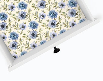Enchanted Garden | Drawer Liner | Floral Design | Shelf Liner | Contact Paper | Home Decor | Peel and Stick | Adhesive & Non Adhesive
