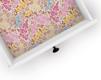 Elgin | Floral Design | Drawer Liner | Shelf Liner | Contact Paper | Home Decor | Peel and Stick | Adhesive & Non Adhesive