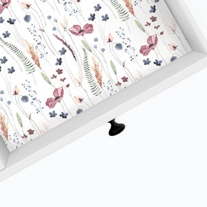 Watercolor Floral | Drawer Liner | Shelf Liner | Contact Paper | Home Decor | Peel and Stick | Adhesive & Non Adhesive