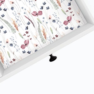 Watercolor Floral | Drawer Liner | Shelf Liner | Contact Paper | Home Decor | Peel and Stick | Adhesive & Non Adhesive