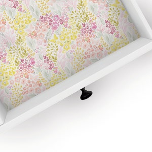 Pink Ladies | Floral Design | Drawer Liner | Shelf Liner | Contact Paper | Home Decor | Peel and Stick | Adhesive & Non Adhesive