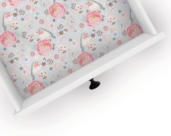 Petals of Flight | Drawer Liner | Floral Design | Shelf Liner | Contact Paper | Home Decor | Peel and Stick | Adhesive & Non Adhesive