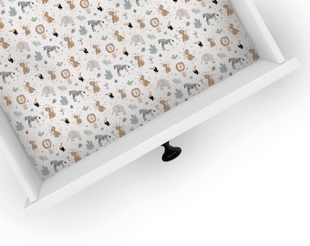 King of the Jungle | Drawer Liner | Shelf Liner | Contact Paper | Home Decor | Peel and Stick | Adhesive & Non Adhesive