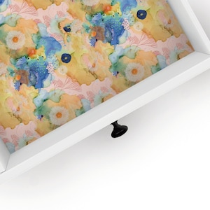 Zoey | Floral Design | Drawer Liner | Shelf Liner | Contact Paper | Home Decor | Peel and Stick | Adhesive & Non Adhesive