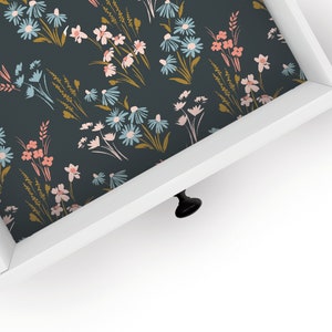 Field of Flowers | Drawer Liner | Floral Design | Shelf Liner | Contact Paper | Home Decor | Peel and Stick | Adhesive & Non Adhesive