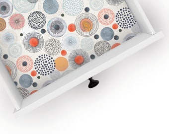 Julie | Drawer Liner | Floral Design | Shelf Liner | Contact Paper | Home Decor | Peel and Stick | Adhesive & Non Adhesive