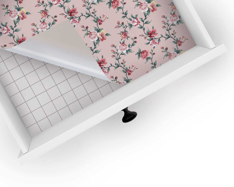 Lola 2 | Drawer Liner | Shelf Liner | Contact Paper | Home Decor | Peel and Stick | Adhesive & Non Adhesive