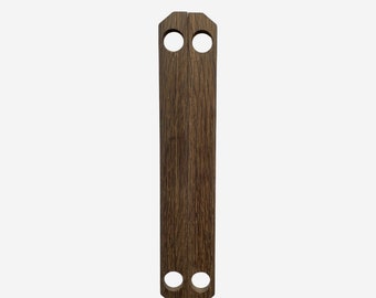 Furoshiki Griff, Furoshiki-Holzgriff aus Moor Eiche, Furoshiki Griff aus seltenem Altholz, in Deutschland handgefertigt, Holzgriff groß