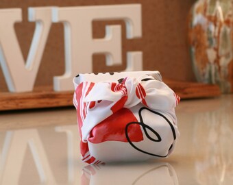 Furoshiki, organic cotton, fabric gift wrapping, Furoshiki hearts, sustainable gift wrapping, sustainable gift wrapping