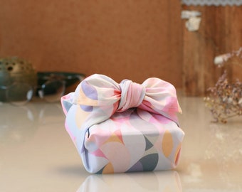 Furoshiki, algodón orgánico, envoltorio de regalo hecho de tela, tela de tela, Furoshiki Spring, tela de regalo, envolver regalos de forma sostenible,