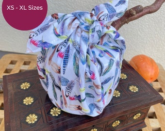 Furoshiki, Furoshiki XL, gift packaging made of fabric, sustainable giving, German handmade, Furoshiki cloth,