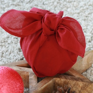 Furoshiki, cotone biologico, asciugamani regalo in tessuto, panno Furoshiki, avvolgere in modo sostenibile, avvolgere regali in modo sostenibile, regalare senza sprechi