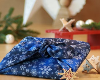 Furoshiki organic cotton, gift towel, Furoshiki cloth, Christmas wrapping paper, reusable wrapping paper, Furoshiki Christmas