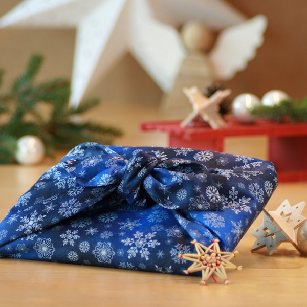 Furoshiki Bio Baumwolle, Geschenktuch, Furoshiki Tuch, Geschenkpapier Weihnachten, wiederverwendbares Geschenkpapier, Furoshiki Weihnachten