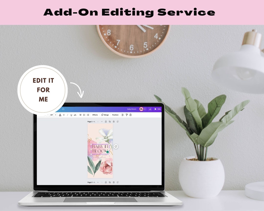 Editing Fee for Digital Template, Edit the File for Me, Designer Edit ...