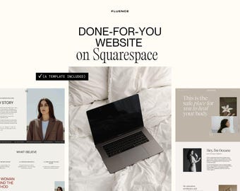 Servicio de personalización de sitios web en Squarespace, configuración de estilos de plantillas, ediciones de diseño y actualización de marca.