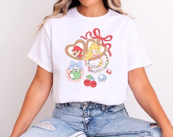 Princess Peach Mario Yoshi T-Shirt: Epic Universe Tee