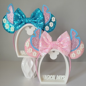 Blue/Pink sequin Lilo and Stitch Disney Inspired Mickey Minnie Mouse Ears Headband